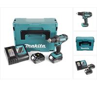 Makita DDF 482 RTJ Perceuse-visseuse sans fil de 18 V + Boîtier MAKPAC + 2x Batteries BL 1850 5,0 Ah + Chargeur DC18RC
