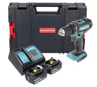 Makita DDF 482 SFJ-R Perceuse-visseuse sans fil 18V 62Nm + 2x batterie 3,0 Ah + chargeur + RHINO
