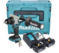 Makita DDF 492 RFJ Perceuse-visseuse sans fil 18 V 141 Nm Brushless + 1x batterie 3,0 Ah + chargeur + Makpac