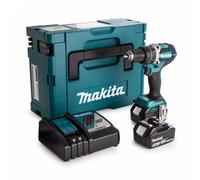 Makita DDF484RT3J - Set Perceuse Visseuse Li-Ion 18V (3x Batterie 5,0Ah) Dans MAKPAC - Moteur Brushless - 54Nm