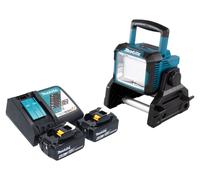 Makita DEADML 811 RG Projecteur de chantier sans fil 14,4 / 18 V 3000 lm LED + 2x batterie 6,0 Ah + chargeur