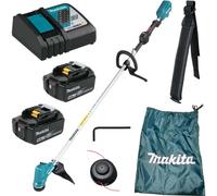 Makita - Débroussailleuse sans fil 18V, largeur de travail 30 cm, 2x batterie 5,0 Ah LXT, chargeur DUR190LRT3