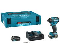 Makita DF032DSAJ Perceuse Visseuse Sans-fil - 10,8V Li-ion Coulissante - 2 Batteries 2,0 Ah - MAKPAC - Brushless - 35 Nm