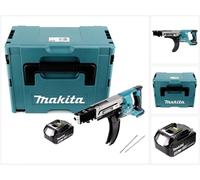 Makita DFR 750 M1J Visseuse automatique à Magasin sans fil 18V 45-75mm + 1x Batterie 4,0Ah + Coffret Makpac - sans chargeur