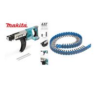 Makita DFR550Z Visseuse Automatique 18 V Li-Ion 4 x 25 à 55 mm (Machine Seule) & Bosch Professional 2608000550 Vis de montage rapide à pas fin 3,9 x 25 s-f 25 mm