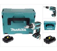 Makita DFS 250 Y1J 18 V Brushless Li-Ion Visseuse plaque de plâtre sans fil ave boîtier Makpac + 1x Batterie 1,5 Ah - sans Chargeur