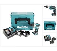 Makita DFS 251 RT1J Visseuse bardage sans fil, 18 V Li-Ion, sans balai + 2x Batteries 5,0 Ah + Chargeur + Makpac