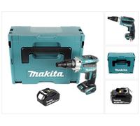 Makita DFS 251 T1J Visseuse pour cloisons sèches sans fil Brushless 18 V + 1x Batterie 5,0Ah + Coffret Makpac - sans chargeur