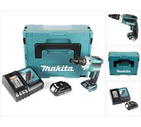 Makita DFS 251 Y1J-D Visseuse pour cloisons sèches 18 V Li-Ion Brushless en Makpac avec 1x BL1815N 1,5 Ah batterie et chargeur DC18RC