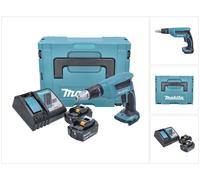 Makita DFS 451 RFJ Visseuse rapide sans fil 18 V 4000 tr/min + 2x batterie 3,0 Ah + chargeur + Makpac