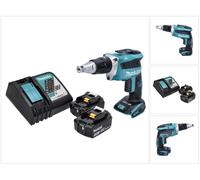 Makita DFS 452 RF Visseuse à cloison sèche sans fil 18 V Brushless + 2x Batteries 3,0 Ah + Chargeur