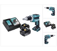 Makita DFS 452 RM Visseuse plaque de plâtre sans fil 18 V Brushless + 2x batterie 4,0 Ah + kit chargeur