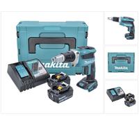 Makita DFS 452 RMJ Visseuse plaque de plâtre sans fil, sans balai, 18V + 2x Batteries 4,0 Ah + Chargeur + Makpac