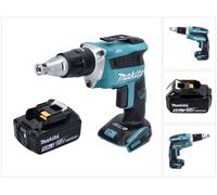 Makita DFS 452 T1 Visseuse sans fil pour cloisons sèches 18 V brushless + 1x Batterie 5,0 Ah - sans chargeur