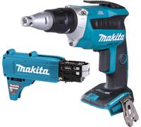 Makita DFS 452 Z Visseuse pour cloisons sèches sans fil 18 V Brushless + embout pour vis à chargeur - sans batterie, sans chargeur