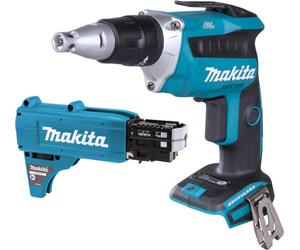 Makita DFS 452 Z Visseuse pour cloisons sèches sans fil 18 V Brushless + embout pour vis à chargeur - sans batterie, sans chargeur