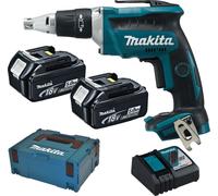 MAKITA DFS452RTJ Visseuse plaque de plâtre sans fil LXT (2x 5,0Ah/18V), Makpac