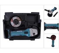 Makita DGA 452 ZE Meuleuse d'angle sans fil 18V, 115mm, Solo + 1x Insert assorti pour Makpac ( 837632-8 ) - sans batterie, sans chargeur