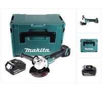 Makita DGA 504 G1J Meuleuse d'angle sans fil 18 V 125 mm brushless + 1x Batterie 6.0 Ah + Coffret Makpac - sans chargeur