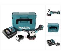 Makita DGA 504 RF1J 18 V Meuleuse sans fil Ø 125 mm avec boîtier MAKPAC + 1x Batterie BL 1830 3,0 Ah + Chargeur DC18RC