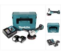 Makita DGA 504 RMJ 18 V Meuleuse sans fil Ø 125 mm avec boîtier MAKPAC + 2x Batteries BL 1840 4,0 Ah + Chargeur DC18RC