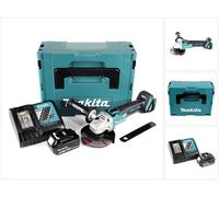 Makita DGA 504 RT1J 18 V Meuleuse sans fil Ø 125 mm brushless avec Boîtier de transport MAKPAC + 1x Batterie 5,0 Ah + Chargeur DC18RC