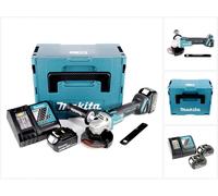 Makita DGA 506 RFJ Meuleuse d'angle sans fil 18 V, 125 mm, sans balai + 2x Batteries 3,0 Ah + Chargeur + Makpac