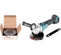 Makita DGA 506 Z Meuleuse d'angle sans fil 18 V 125 mm Brushless Solo + Toolbrothers MANTIS Set de disques à tronçonner - sans batterie, sans chargeur