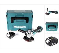 Makita DGA 511 G1J Meuleuse d'angle sans fil 18V 125mm Brushless + 1x batterie 6,0Ah + Makpac - sans chargeur