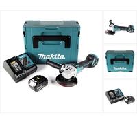 Makita DGA 511 RF1J Meuleuse d'angle sans fil 18V 125mm Brushless + 1x Batterie 3,0Ah + Chargeur + Coffret Makpac