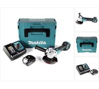 Makita DGA 511 RT1J Meuleuse d'angle san fil 18V 125mm Brushless + 1x Batterie 5,0Ah + Chargeur + Coffret Makpac