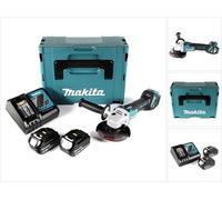 Makita DGA 511 RTJ Meuleuse d'angle Brushless 18 V Li-Ion 125 mm + Coffret Makpac + 2x Batteries 5,0 Ah + Chargeur rapide
