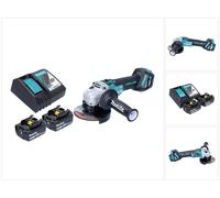 Makita DGA 513 RF Meuleuse d'angle sans fil 18 V 125 mm Brushless + 2x batterie 3,0 Ah + chargeur