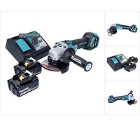 Makita DGA 513 RG Meuleuse d'angle sans fil 18 V 125 mm Brushless + 2x batterie 6,0 Ah + chargeur