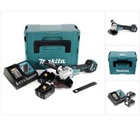 Makita DGA 513 RGJ Meuleuse d'angle sans fil 18V 125mm Brushless + 2x batterie 6,0Ah + chargeur + Makpac