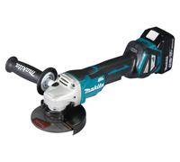 Makita DGA 515 RTJ Meuleuse d'angle sans fil 18 V 125 mm Brushless + 2x batterie 5,0 Ah + chargeur + Makpac