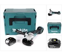 Makita DGA 517 M1J Meuleuse d'angle sans fil 18 V 125 mm Brushless + 1x Batterie 4,0 Ah + Makpac - sans chargeur