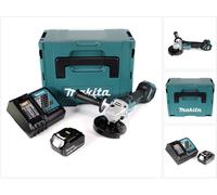 Makita DGA 517 RG1J Meuleuse d'angle sans fil 18V 125mm + 1x Batterie 6,0Ah + Chargeur + Coffret de transport Makpac 3