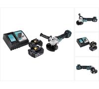 Makita DGA 517 RT Meuleuse d'angle sans fil 18 V 125 mm Brushless + 2x batterie 5,0 Ah + chargeur