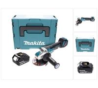 Makita DGA 519 G1J Meuleuse d'angle sans fil 18 V 125 mm Brushless X-Lock + 1x batterie 6,0 Ah + Makpac - sans chargeur