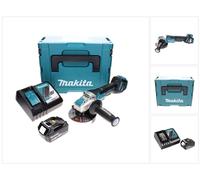 Makita DGA 519 RT1J Meuleuse d'angle sans fil 18 V 125 mm Brushless X-Lock + 1x batterie 5,0 Ah + chargeur + Makpac