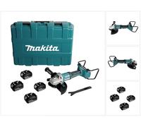 Makita DGA 900 M4KX2 Meuleuse d'angle sans fil 36V ( 2x18V ) 230mm Brushless + 4x Batteries 4,0Ah + Écrou de serrage rapide ''Ezynut'' + Coffret - sans chargeur