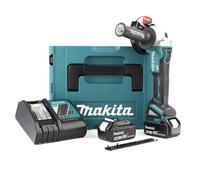 Meuleuse d'angle Makita Aku 125mm Li-ion LXT 18V/5.0Ah, Makpac DGA504RTJ