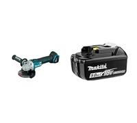 Makita DGA504Z - Mini-meuleuse à batterie 18V lithium-ion 125 mm BL seule machine & Batterie pour outil sans fil 18V Li-Ion LXT 5,0 Ah avec indicateur de charge - MAKITA BL1850B-3