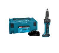 Makita DGD800Y1J Meuleuse Droite Sans-fil - 18V Li-ion - 1 Batterie 1,5 Ah - MAKPAC - 6 Mm - Machine Seule