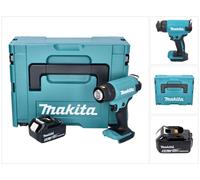 Makita DHG 180 G1J Pistolet à air chaud sans fil 550°C 18V + 1x Batterie 6,0Ah + Coffret Makpac - sans chargeur