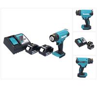Makita DHG 180 RF Pistolet à air chaud sans fil 550 °C 18V + 2x Batteries 3,0Ah + Chargeur