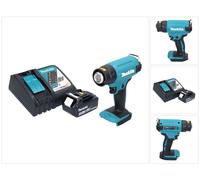 Makita DHG 180 RF1 Pistolet à air chaud sans fil 550 °C 18V + 1x Batterie 3,0 Ah + Chargeur