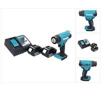 Makita DHG 180 RG Pistolet à air chaud sans fil 550°C 18V + 2x Batteries 6,0Ah + Chargeur