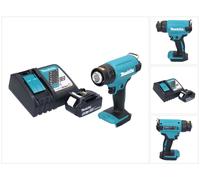Makita DHG 180 RM1 Pistolet air chaud sans fil 18 V 550 C + 1x batterie rechargeable 4,0 Ah + kit chargeur